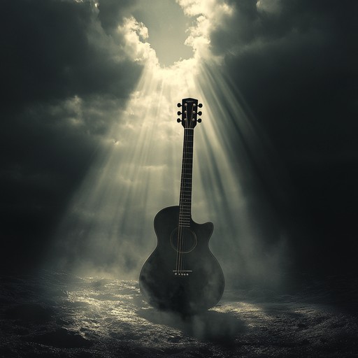 Dynamic and powerful electric guitar riffs interspersed with mellow, quiet moments, representing the journey of overcoming challenges. The contrasting sections evoke a sense of hope, determination, and ultimate triumph.