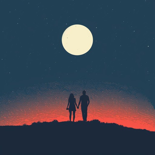 A soft, soothing instrumental piece that combines delicate piano melodies with lush soundscapes. This relaxing track invites couples to unwind and enjoy a serene walk under the moonlight, providing an intimate soundtrack for their romantic moments.