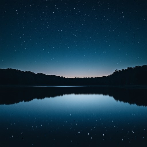 A gentle, introspective melody created by a synthesizer with glittering tones, evoking the quiet beauty of a starlit sky. The piece is reflective, allowing listeners to drift into deep thought, feeling the serene splendor of a celestial night.