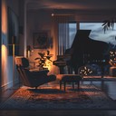 serene lounge groove with heartfelt piano and electronic textures