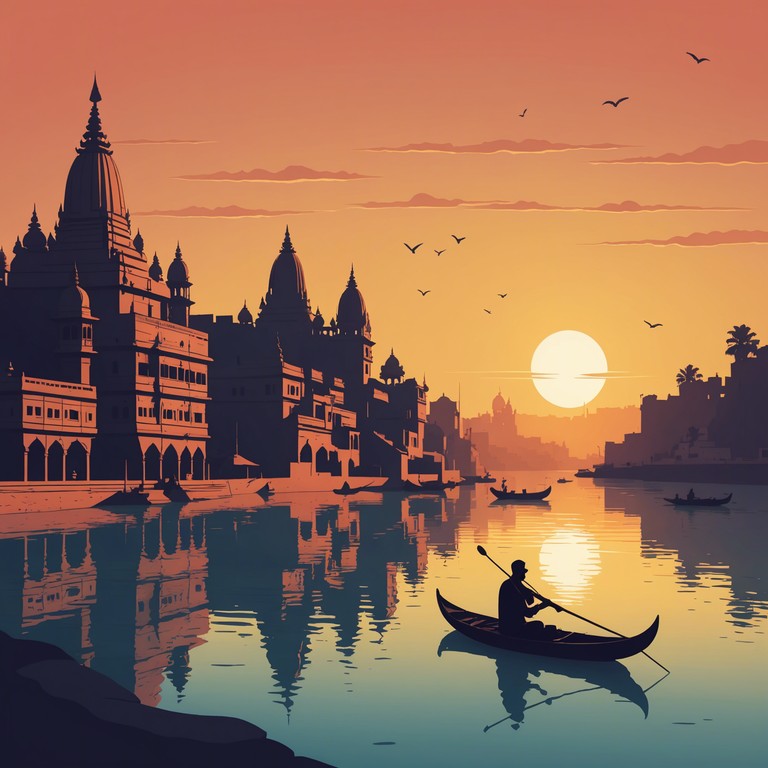 Capturing the soul of varanasi, this instrumental piece intertwines traditional hindustani tunes with a transcendent aura, mirroring the spiritual essence and timeless rituals performed on the ghats of the sacred ganges. The use of sitar evokes a serene yet profoundly stirring atmosphere.