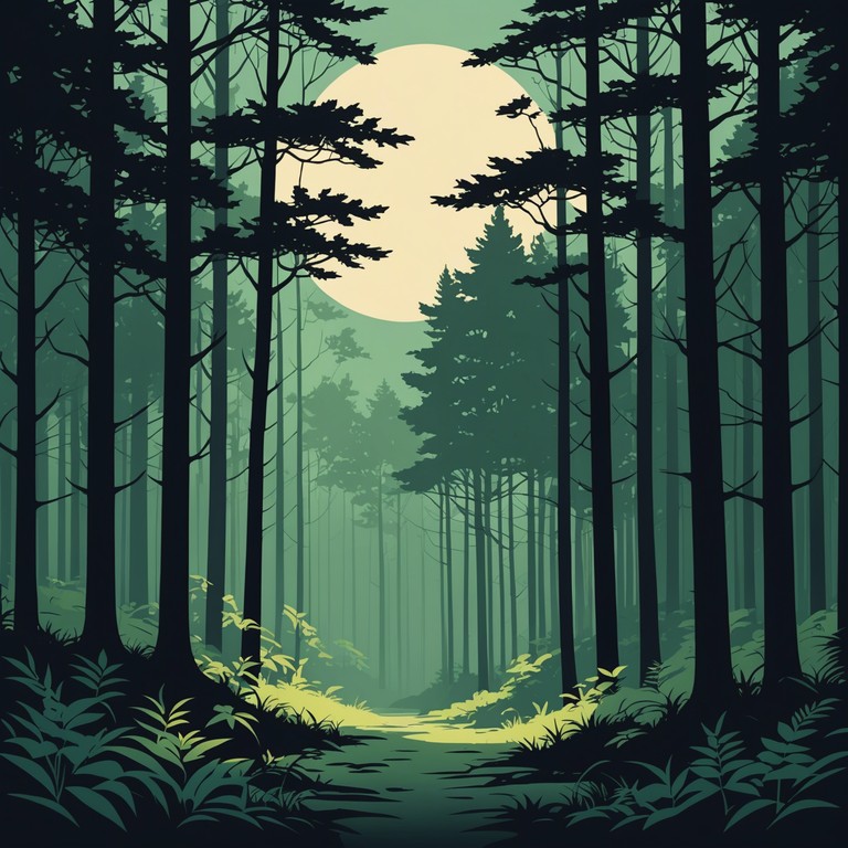 This track captures the essence of being immersed in a dense, magical forest. The folk inspired melodies intertwine with nature's rustling and mystical elements, creating a composition that transports the listener to a surreal, other worldly woodland. The music ebbs and flows like the wind whispering through ancient trees, evoking a sense of adventure and enigma