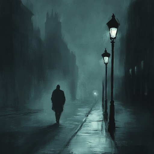 An instrumental hip hop track that blends mellow piano melodies with atmospheric beats, capturing the feeling of wandering alone through deserted city streets at night, evoking a sense of nostalgia and introspection.