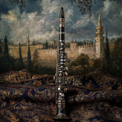 Develop an elegant instrumental klezmer track that exudes regal grandeur. The piece will feature culturally rich and ornate melodies, played primarily by the clarinet. It conveys a sense of festivity, nostalgia, and poignant celebration, weaving through emotions of joy and historical reflection. The arrangement should be lively yet majestic, offering listeners a deeply immersive and uplifting experience.