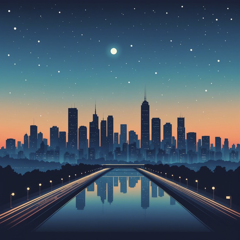 An atmospheric soundtrack embodying the expansive feel of driving through a cityscape under the stars. Soft synth pads coupled with a rhythmic, textured bass line create a deep, thoughtful journey through sonic horizons.