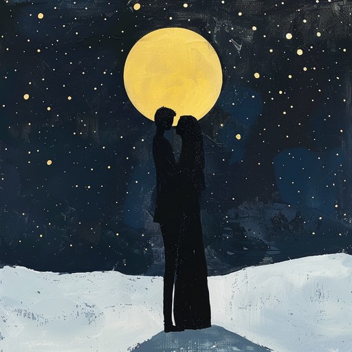 A soulful, dramatic piece capturing a passionate, moonlit embrace between lovers. Sweeping orchestral strings enhance the timeless romance as delicate piano notes delicately punctuate the intense emotions of love and longing under the celestial canopy.