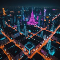 intense beats glide through cyberpunk cityscapes