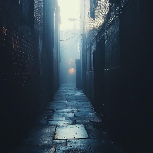 A blend of eerie atmospheric sounds and soothing lo fi beats, this track takes listeners on a mysterious journey through hidden alleyways filled with secrets. The subtle crackling of vinyl, gentle piano melodies, and an undertone of mysterious synths create an enigmatic yet calming ambiance, ideal for late night musings and introspection.