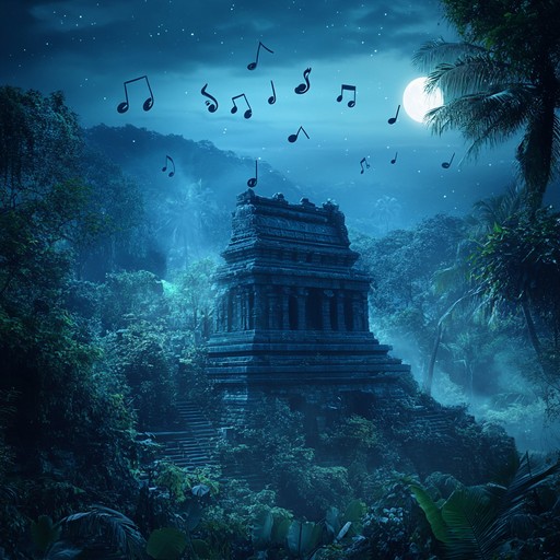 An instrumental track blending reggaeton rhythms with mystical and ambient melodies, creating an ethereal soundscape that transports listeners through a sonic journey of hidden realms and tropical mysteries.