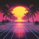 an upbeat synthwave tune filled with bright nostalgic melodies.