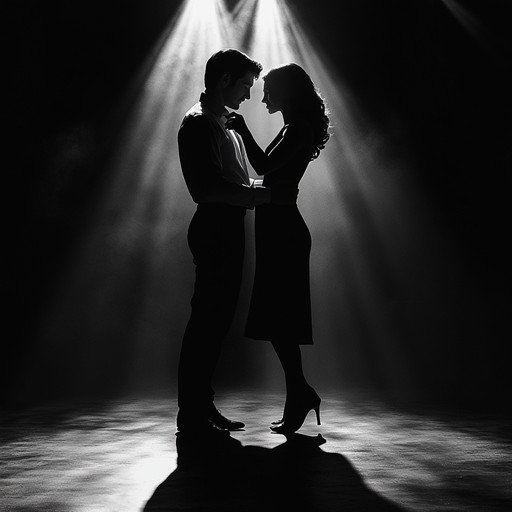 Experience the hidden passion and suspense of a dark tango, evoking a smoky room where every note and step adds to the secrecy.