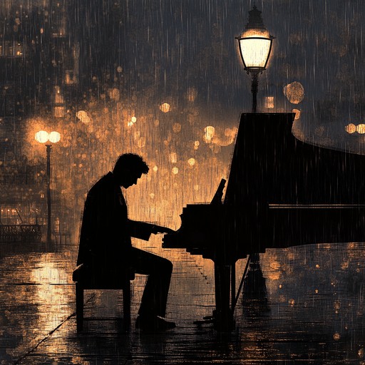 This composition captures the delicate emotions of a quiet night on broadway, where raindrops mingle with the soft glow of theater lights. The gentle piano leads the listener through a journey of love and longing, evoking memories of heartfelt performances and intimate encounters on the grand stage.