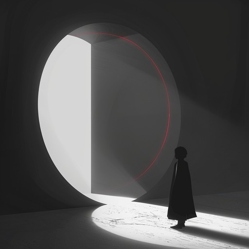 This instrumental portrays a journey through a surreal and dark cosmic space, using otherworldly soundscapes to evoke a sense of enigmatic exploration. The piece starts off with understated minimalistic elements, gradually building into a landscape of eerie, ambient textures intertwined with ghostly echoes and the occasional cosmic interference. The use of a hollow-sounding music box as the core instrument delivers a haunting yet beautiful melancholic melody, weaving through ambient noise that simulates the cold emptiness of space.