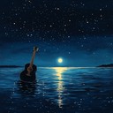 echoing guitars capturing moonlit ocean waves and deep feelings