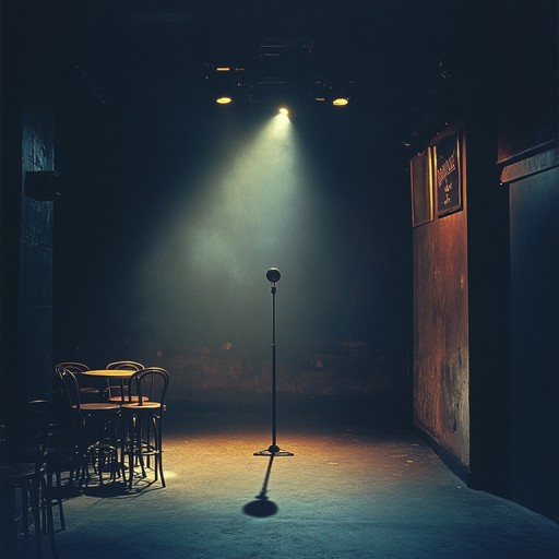 In a small, moody cabaret club, under faint, flickering lights, a lone singer bares her soul narrating tales of lost love and unanswered yearnings. As she delves into her emotional odyssey, the shadows of the room dance to the melancholic rhythm set by her hauntingly beautiful voice and the sorrowful notes of the piano in the background. It's an evocative musical journey through heartache and solace, leaving the audience mesmerized and introspective.