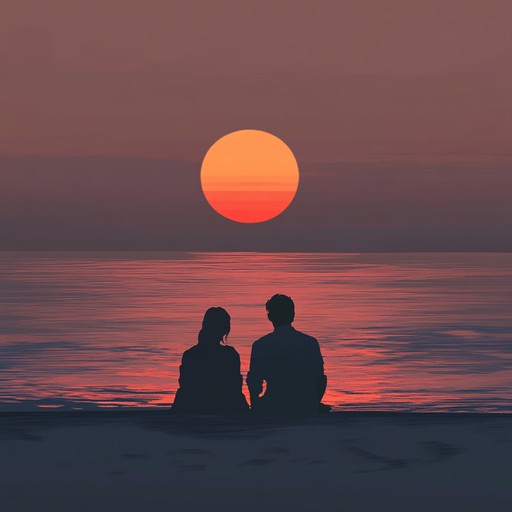 This instrumental piece entwines lush guitar melodies with rhythmic jazz fusion beats, capturing the essence of lovers sharing intimate moments during a glowing sunset. The composition swells with passionate crescendos and tender interludes, making it perfect for a romantic evening.