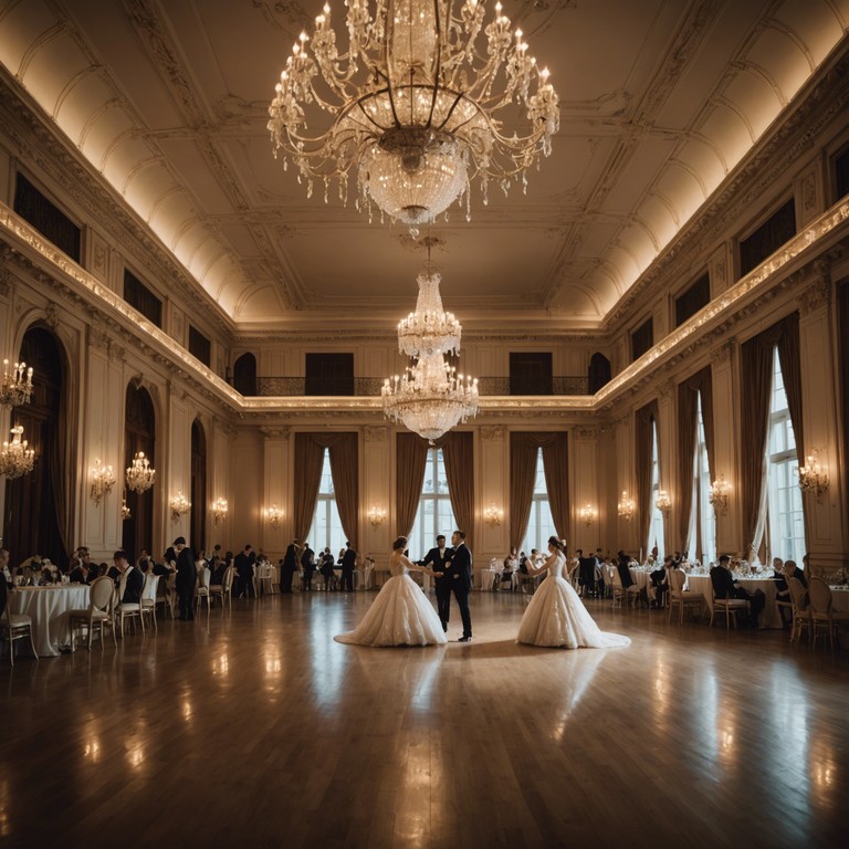 This piece conjures a magical evening where dancers glide under a starlit sky, their movements in perfect harmony with the wistful strains of an elegant piano. A timeless waltz that transports listeners to a grand ballroom filled with the soft swirl of gowns and the steady, gentle rhythm of refined dance.