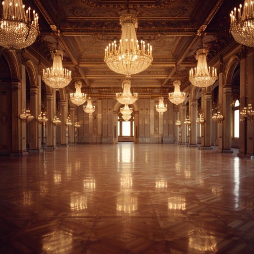 This composition evokes the grandeur of the baroque period, featuring the intricate sounds of the harpsichord complemented by a lush orchestral ensemble. It transports the listener to an opulent ballroom, rich in historical detail and refined sophistication, providing a majestic auditory experience full of elaborate musical flourishes and ornate harmonies.