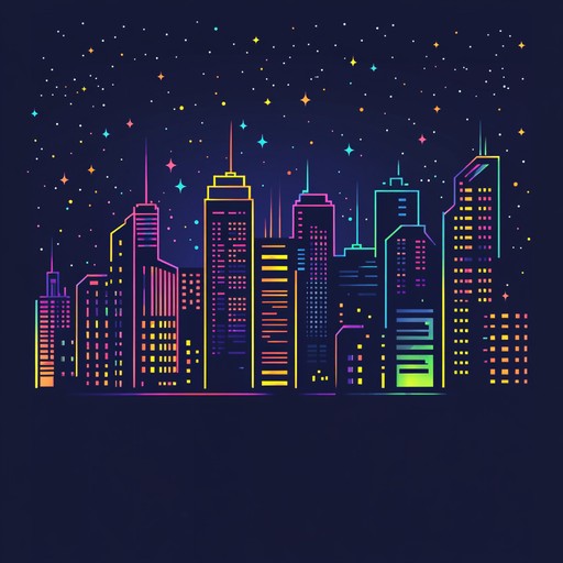 Imagine driving through an illuminated cityscape under a velvet sky, where the pulsating rhythms of analog synths meet the solitary grandeur of the nocturnal world. This soundtrack perfectly encapsulates the essence of a retro futuristic journey through time and space, powered by the warm harmonies and melodic contours of classic synthesisers.