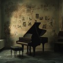 soft piano notes evoke profound wistful longing thoughts.