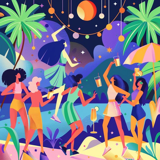 Immerse yourself in a sunny beach party atmosphere with this dynamic fusion of tropical rhythms and disco beats. Featuring bright synth leads and lively percussion, the track captures the essence of joy and energy under the sun.