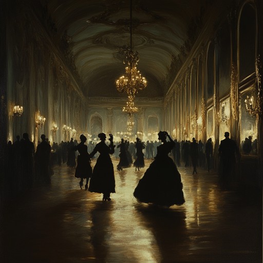 Step into a shadowy ballroom where hypnotic, haunting melodies swirl through an air thick with mystery and allure. The tune, driven by a rich and foreboding piano line, glides through a tapestry of cabaret styled arrangements including accordion flourishes and ghostly violins. Perfect for creating a scene of dramatic encounters, masked mischief, and secret seductions.