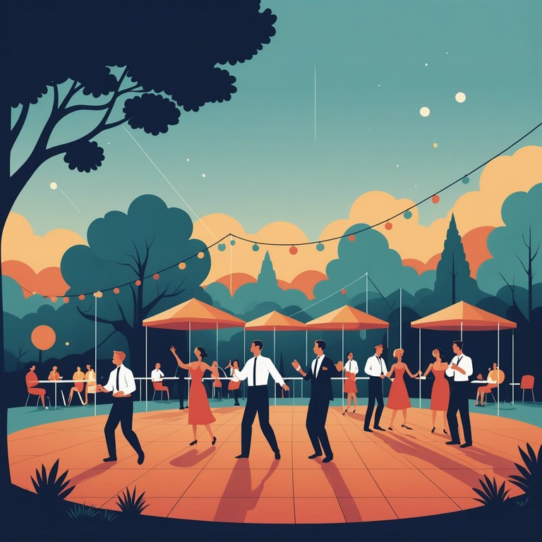 Imagine dancing freely under the open sky, the music leading every step with joy and vitality. This alternative take enhances the modern jazz elements, giving it a fresh, contemporary feel while maintaining the swing's infectious enthusiasm.