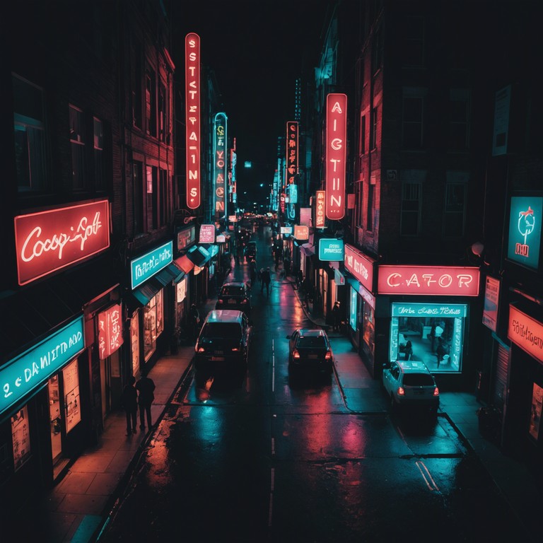 Paints a richer, darker sonic picture of the city night life with deeper synth bass and haunting melodies, reflecting the dual nature of urban exploration.