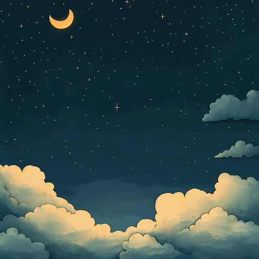 This track paints a serene, starry night with soft, flowing melodies that evoke the quiet beauty of a dream filled night. Gentle tones slowly guide listeners into a peaceful slumber, surrounded by the tranquil embrace of a celestial sky