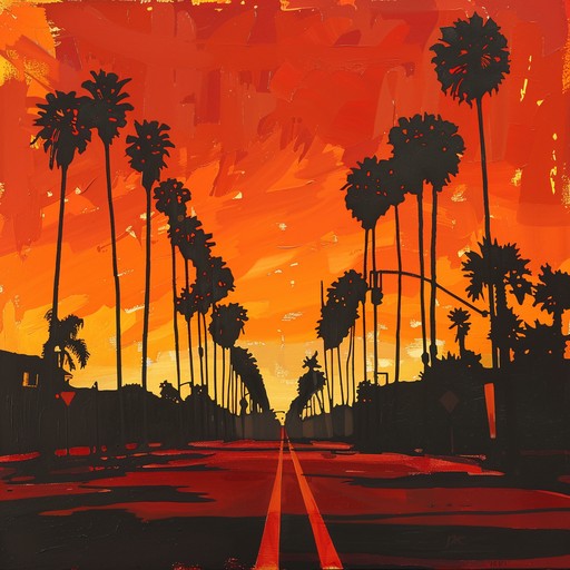 Imagine driving down sunset boulevard as the sun dips below the horizon, radiating golden hues. This track should encapsulate the feel of a breezy summer evening with an infectious dance pop rhythm perfect for nighttime city drives. The soundscape combines the warmth of the summer with the excitement of city nightlife, featuring a groovy bass line and vibrant synth patterns.