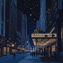 an elegant instrumental capturing broadway's timeless nighttime allure