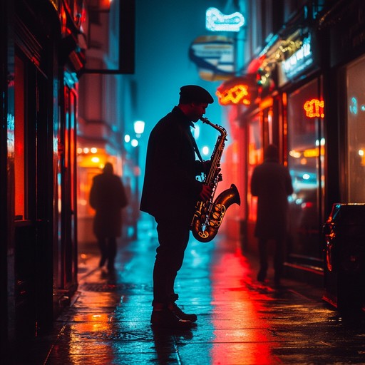 An instrumental track combining energetic uk swing rhythms with modern urban beats, capturing the vibrant and mysterious nightlife of london.