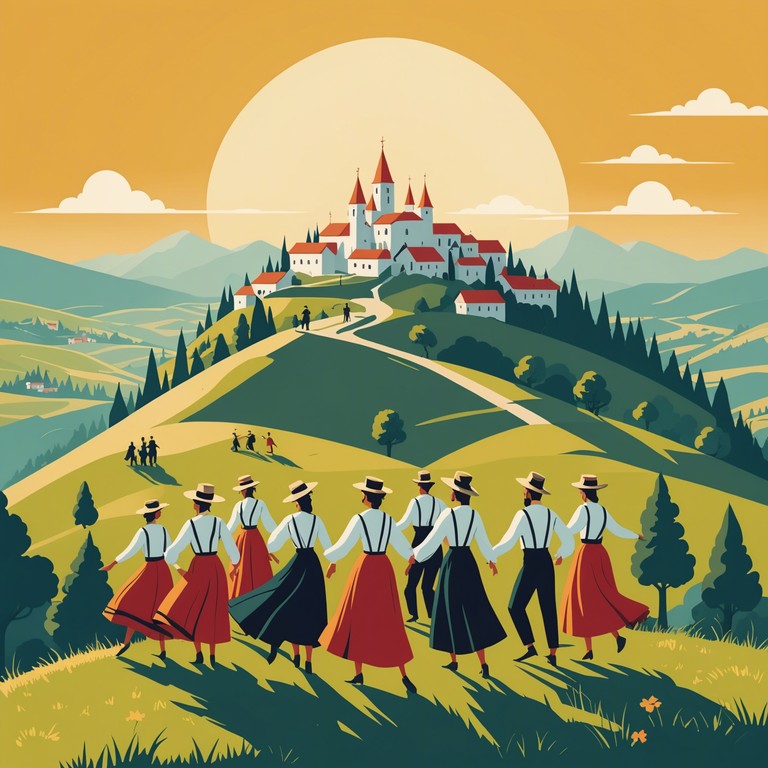 Imagine dancing in a lively festival under the bright sunny sky, where modern electronic music meets the soulful sounds of traditional eastern european instruments. This track is a joyful celebration of life and music.