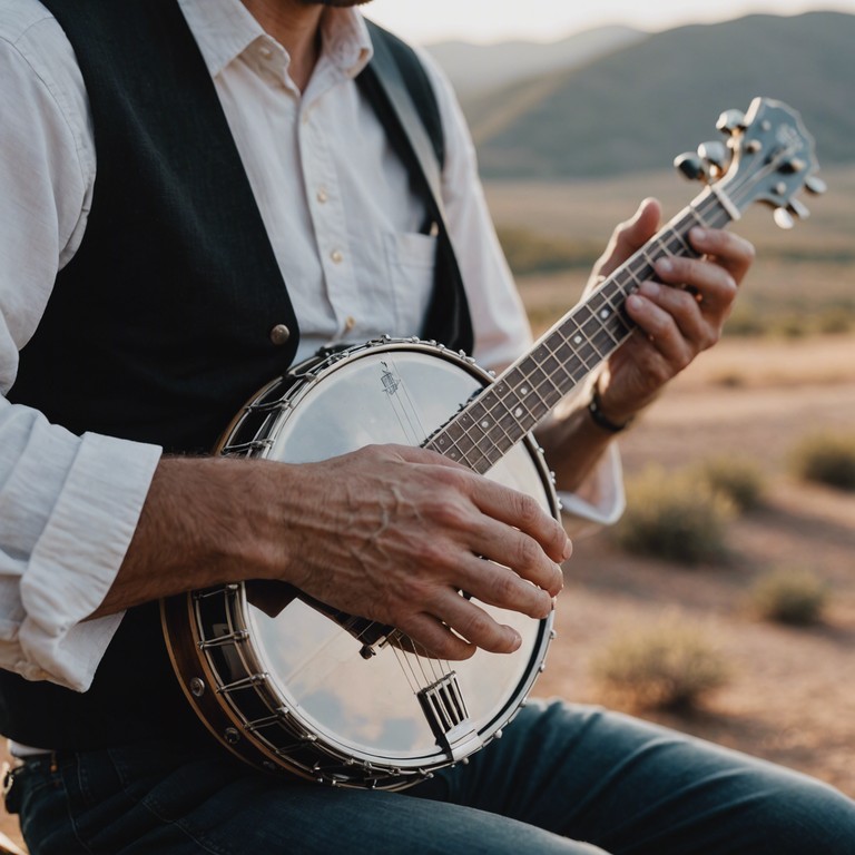 This composition starts with a subdued, soul searching banjo melody reflecting personal struggles, evolving into an uplifting crescendo that represents overcoming these challenges and ultimately finding joy and success.