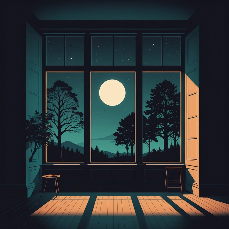 This piece transports listeners to a peaceful evening where soft music and shadows create an atmosphere of intrigue and stillness, perfect for winding down and personal reflection.