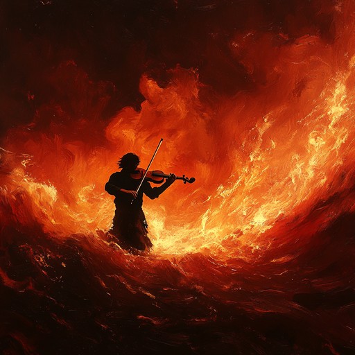 This intense instrumental waltz captures the dramatic tension between destiny and desire. Fiery violin passages weave through powerful rhythms, creating a passionate soundscape that evokes an ominous dance of fate, filled with emotion and intensity.