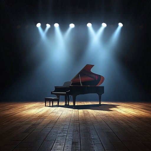 An upbeat, playful piano piece capturing the excitement of the theater, filled with joyful melodies and an energetic rhythm.