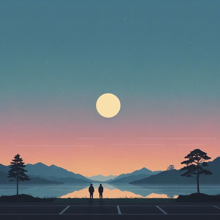 This uplifting indie song features a dreamy melody played on acoustic guitar, accompanied by soft percussion and airy synth pads. The music evokes the feeling of lying in a meadow, watching fluffy white clouds drift by in a clear blue sky. The track has a relaxed, mid-tempo pace that gently sways like branches in a warm breeze.