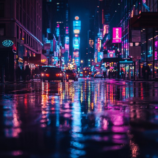 An electrifying blend of synth melodies and driving bass lines evokes the spirit of 80s neon nightlife. This instrumental track captures the essence of late night city adventures, blending futuristic and nostalgic elements to keep listeners on their toes. Ideal for energizing moments and motivational scenes.