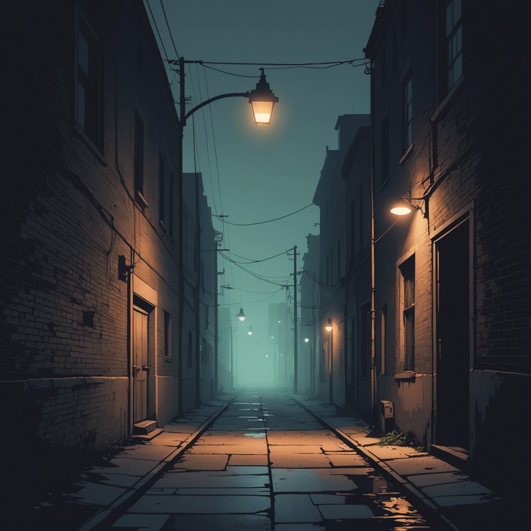 As if echoing through a maze of fog shrouded streets and shadowy alleys, the haunting notes of a solitary violin resonate, amplifying the sense of an old mystery lying hidden in the silent town.