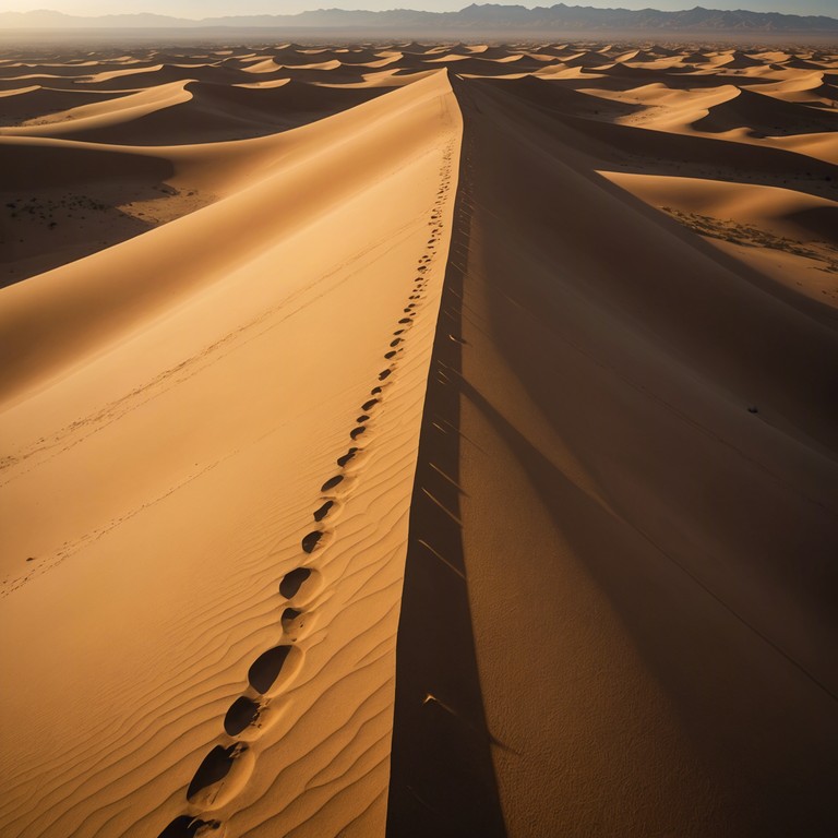 Experience a serene and uplifting journey where ancient eastern melodies blend beautifully with western harmonics, symbolizing the historic and peaceful interactions at a caravanserai along the silk road.