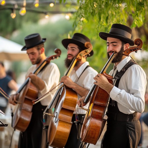 An uplifting klezmer melody that captures the essence of vibrant jewish festivals, combining traditional instrumentation with an irresistible danceable beat.