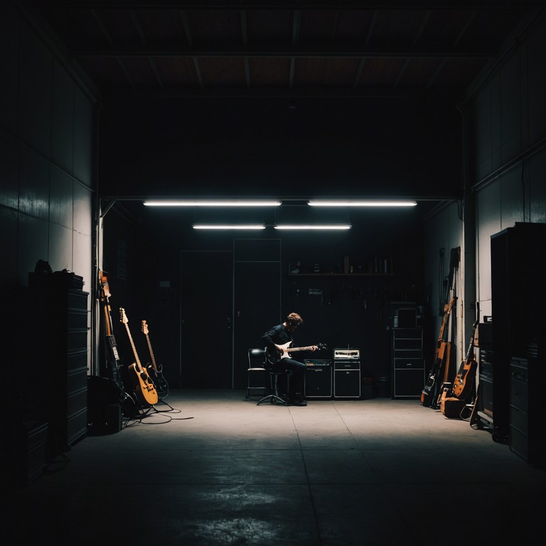 Set in an intimate garage setting, this track features sultry rhythms entwined with the shimmering vibrations of an electric guitar, creating an atmosphere both alluring and mystifying. Echoes of minimal beats and a sensual bass underline the melody, suggesting a narrative of secret encounters and whispered promises in the dark.