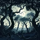 mystical orchestration evoking eerie nocturnal forest mysteries