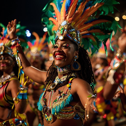 Feel the streets come alive with this energetic blend of latin and caribbean rhythms. This instrumental features lively steelpan melodies and infectious beats that invite you to dance and celebrate.