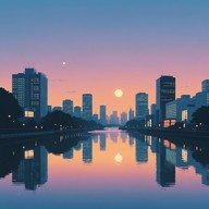 gentle tunes envelop the serene tokyo night