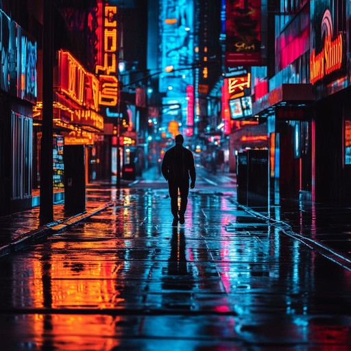A captivating instrumental future bass composition weaving melancholic melodies and pulsating basslines, evoking urban solitude under neon lights.