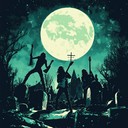 aggressive punk soundscape, sinister vibes, eerie, and rebellious