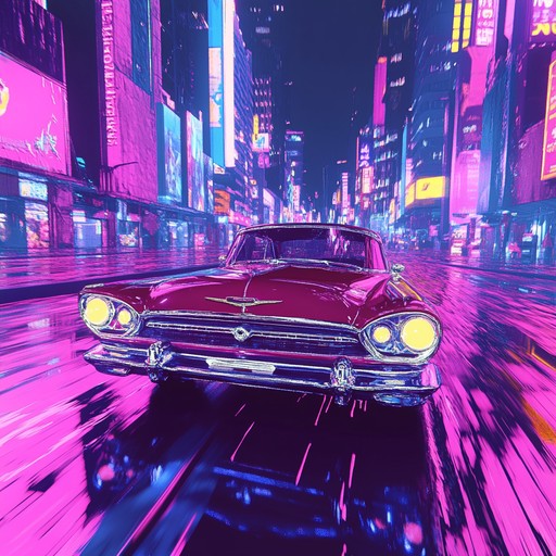 Groove through a retro futuristic night filled with neon reflections. Smooth phonk beats guide you down memory lane, evoking a chill, nostalgic vibe perfect for cruising and reflecting.