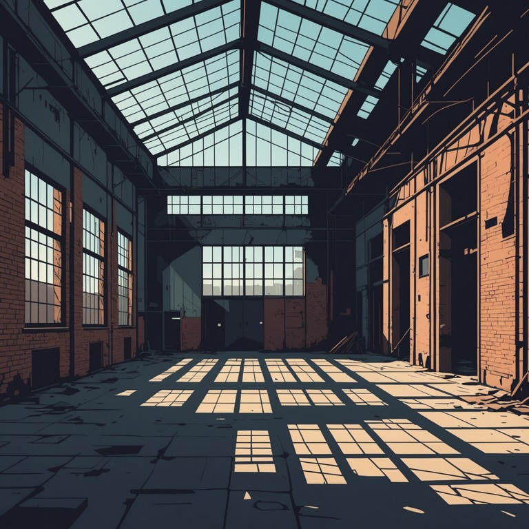 In this track, the music encapsulates the sensation of creeping through dark, abandoned corridors, with sinister undertones and an omnipresent sense of suspense. Shadows seem to move just beyond the corner of your eye, creating an environment that is both eerie and captivating, using sparse instrumentation to enhance the feeling of solitude and unease.